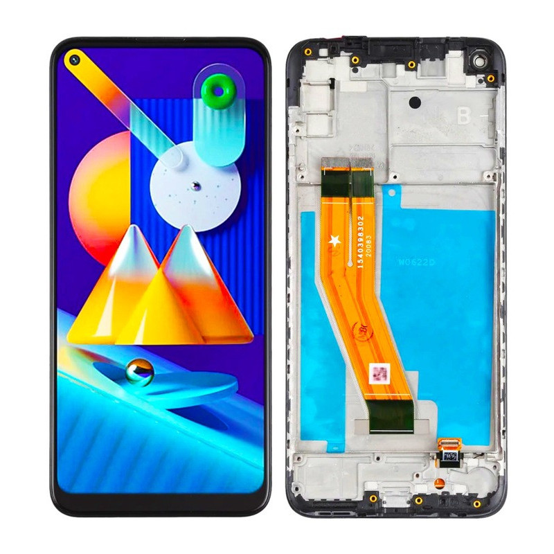 Oryginalny wyświetlacz LCD do Samsung Galaxy SM-M115F M11 IPS Ramka Czarna